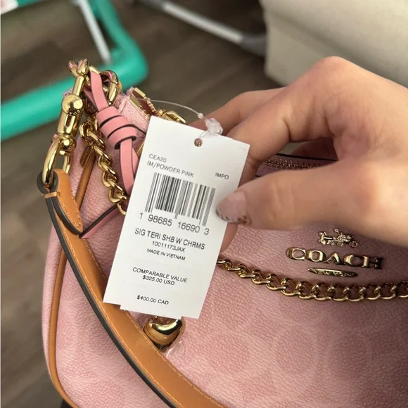 Coach Powder Pink Teri Bag - Picture 2 of 8